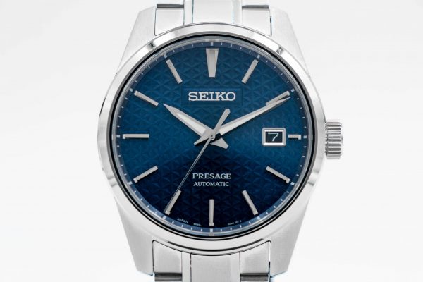 Seiko Presage Blue Dial Sharp Edge Watch